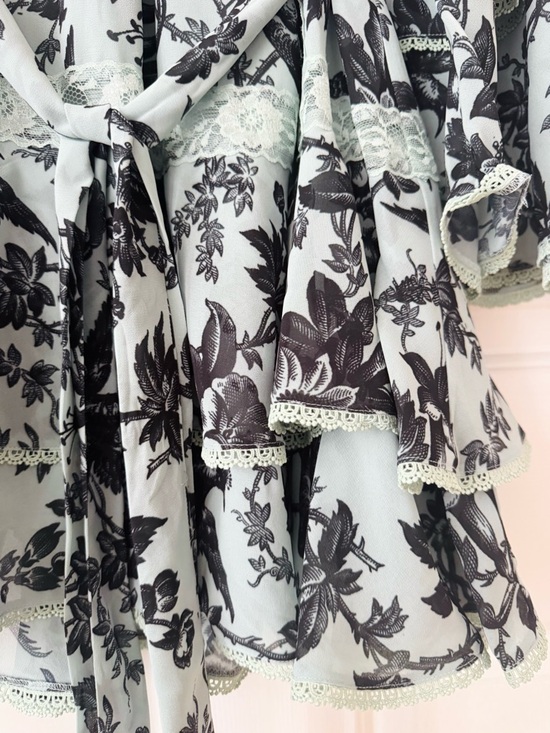 Anthropologie BHLDN Camila Kimono -Sleeve-Chiffon Mini Dress, Size M - Picture 10 of 15